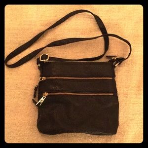 Black Vegan Leather Bag